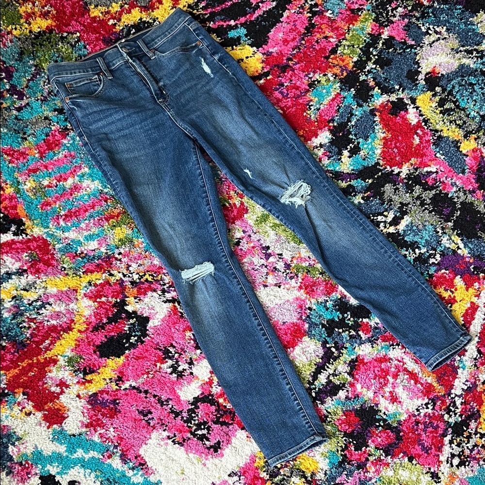 GAP Skinny Blue Distressed Women's Jeans